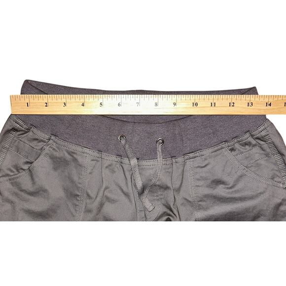 NWT Flamingals Drawstring Waist Mid-Rise Straight Leg Gray Pants Women's Medium - Picture 2 of 7